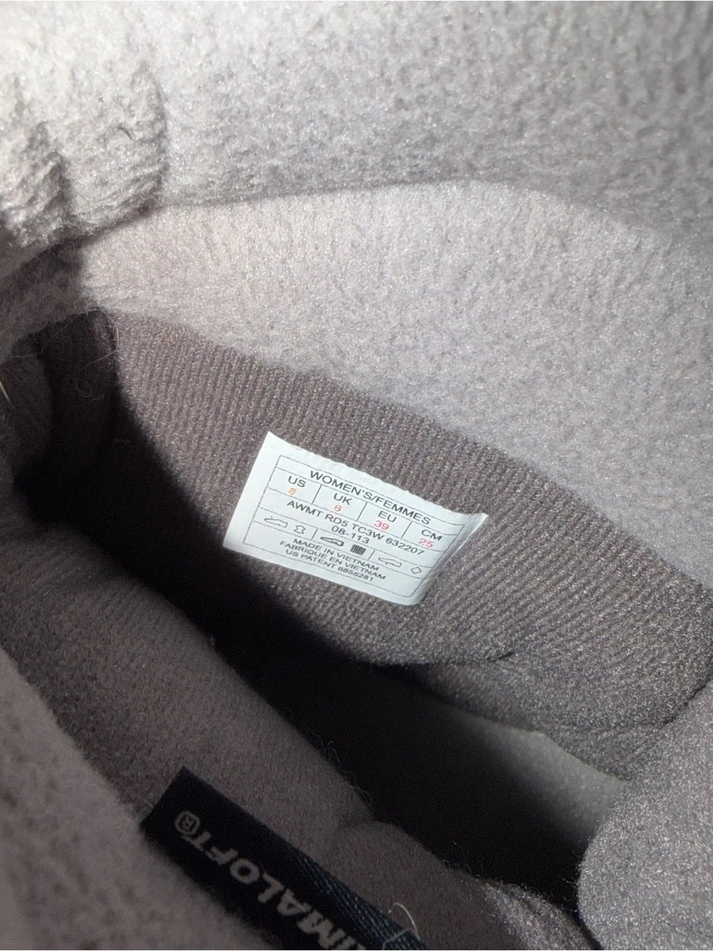 The North Face Women's Gray and Black Insulated Waterproof Winter Boots